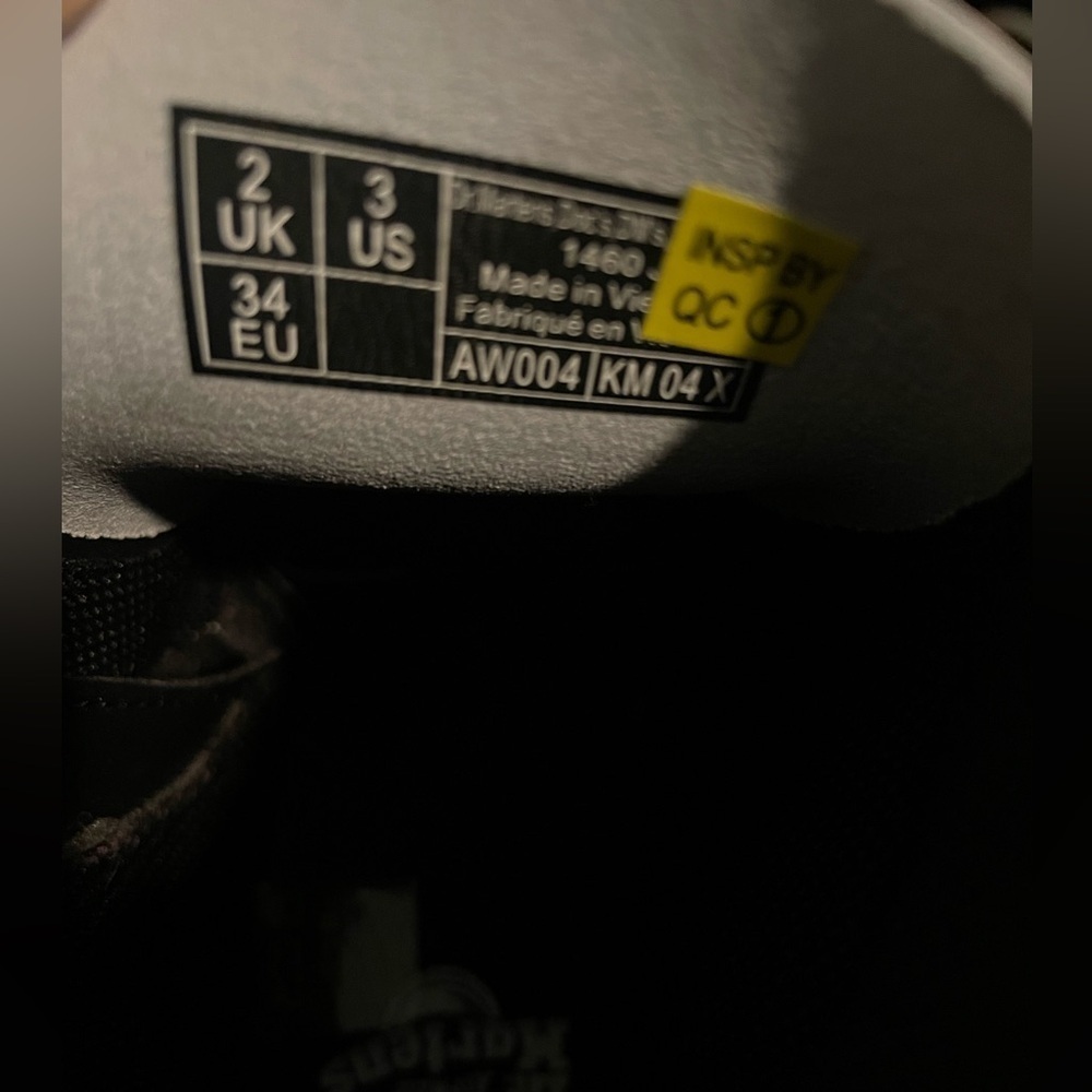 Dr. Martens 1460 Black and White Boots - Picture 5 of 5